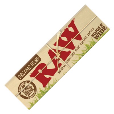 RAW Organic Single Wide Standard Size Rolling Papers
